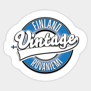 Rovaniemi final vintage style logo Sticker